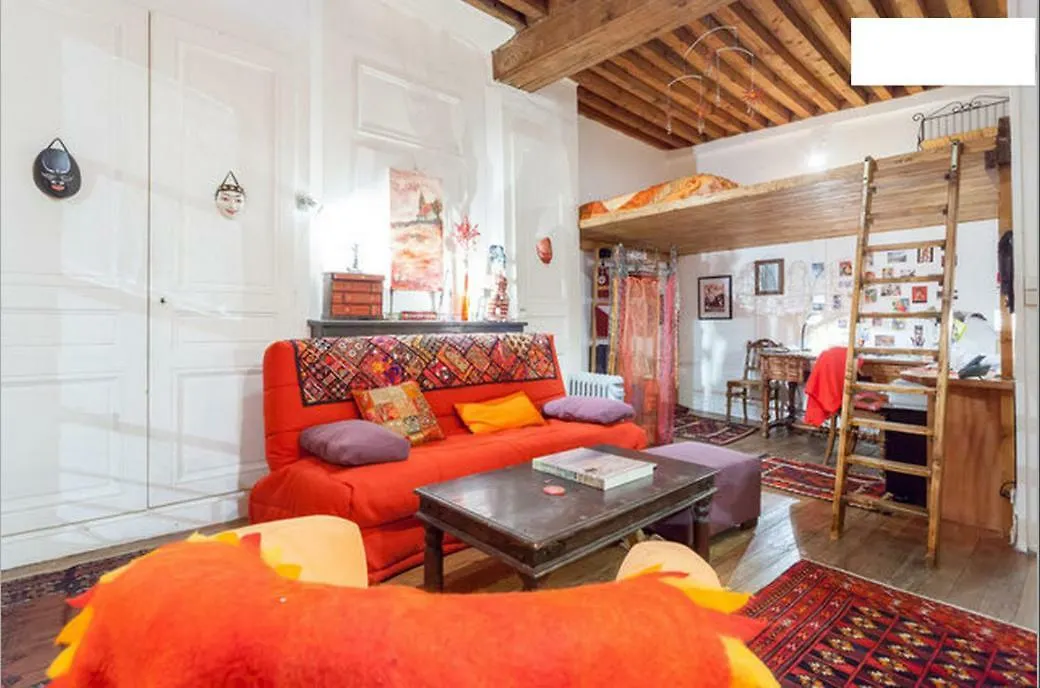 Appartement Salon et mezzanine Lyon centre Séjour chez l'habitant
