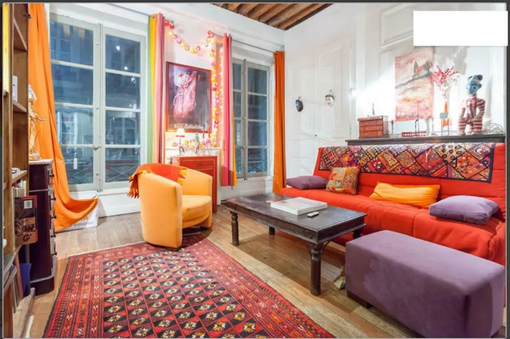 Séjour chez l'habitant Appartement Salon et mezzanine Lyon centre